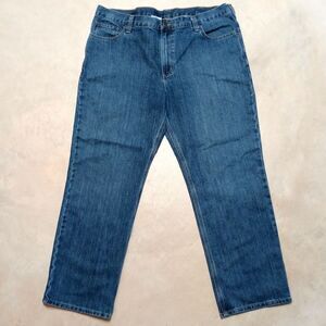 Carhartt Relaxed Fit Jeans Size 40x30 Straight Leg Denim Work Wear 101483-980